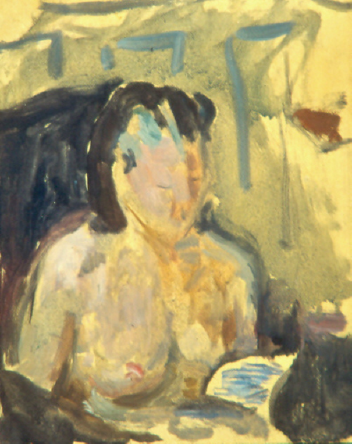 223 nu au fauteuil bleu