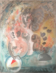 178 enfant au ballon avec sa m�re