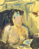 223 nu au fauteuil bleu